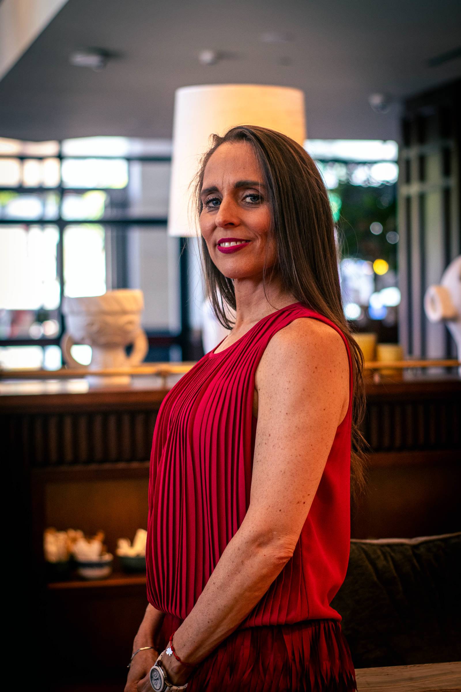Ángeles Garrido en el encuentro de Sevilla